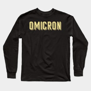 Yellow Omicron Sunshine Letter Long Sleeve T-Shirt